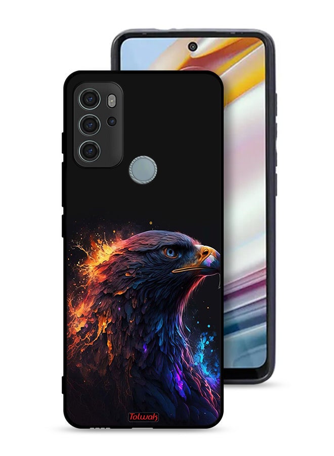 Tolwak Motorola Moto G60S Protective Case Cover Eagle Art - Image 1
