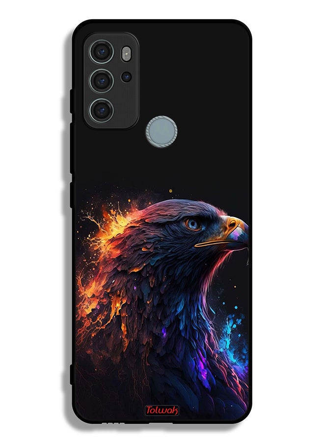 Tolwak Motorola Moto G60S Protective Case Cover Eagle Art - Image 2