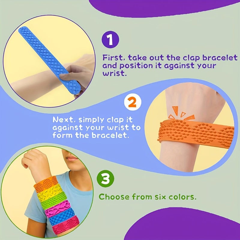 Random Style Clapping Ring Snap Toy Pack 2 Pieces for Kids Adults - Image 2