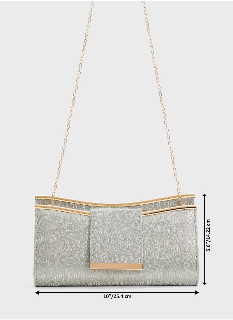 Ladies Sparkly Clutch Bag