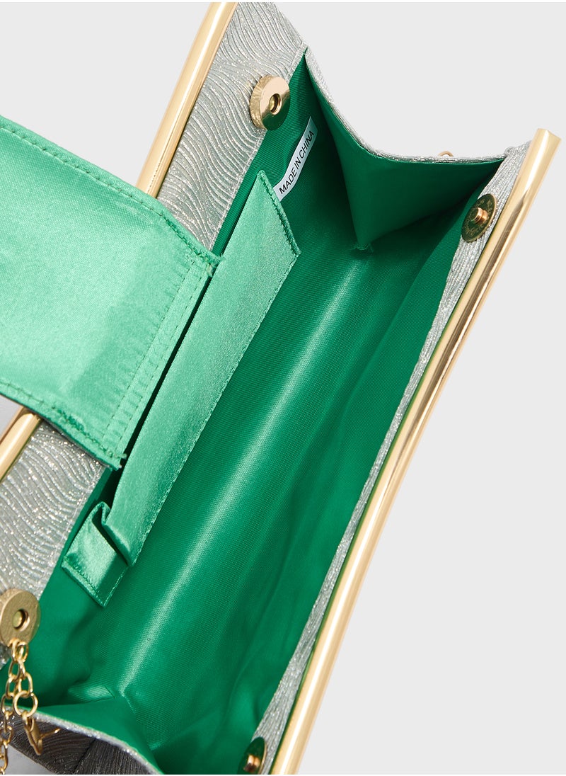 Ella Limited Edition Ladies Sparkly Clutch Bag  - Image 5