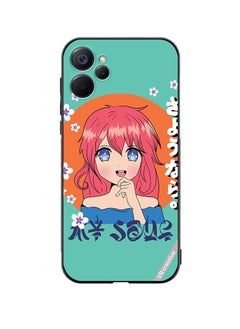 Protective Case Cover For Realme 9i 5G Japanese Gril Text Means Good Bye Design Multicolour