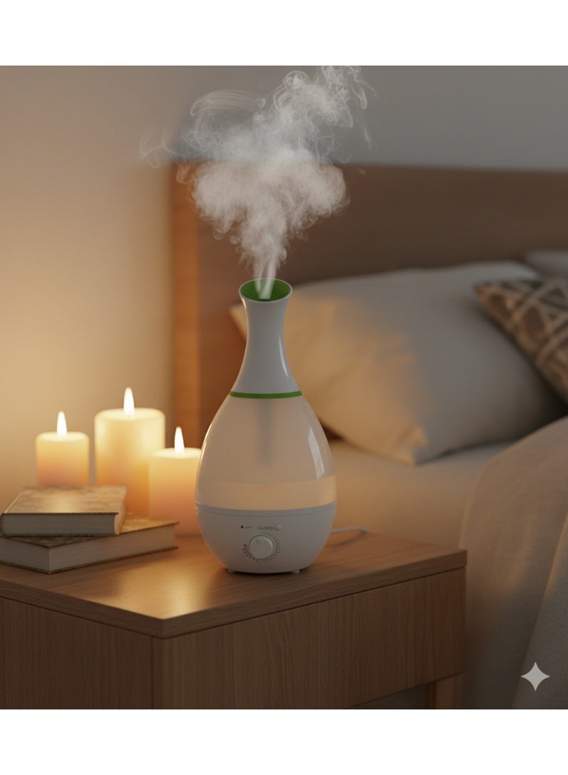 DOMA Steam Diffuser, Humidifier, and Electric Aroma Diffuser (White, 2.5L) - Image 3