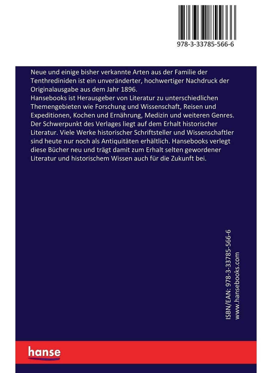 Neue und einige bisher verkannte Arten aus der Familie der Tenthrediniden  - Image 2