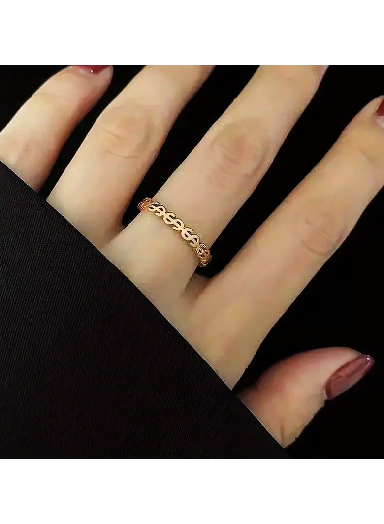 Goolsky Chic Band Ring Made Of Stainless Steel For Men And Women Pick A Color U Prefer Match Daily Outfits  - Image 2