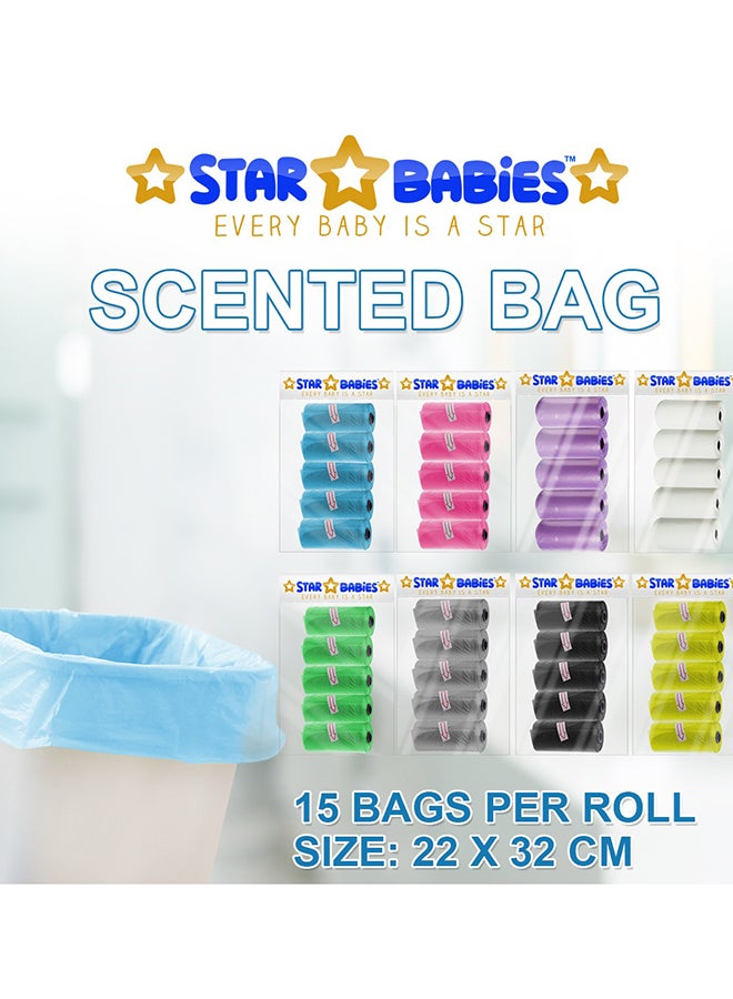 STAR BABiES 10 Pieces Changing Mat/10 Pieces Bibs/2 Scented Bag With Dispenser  - Image 5