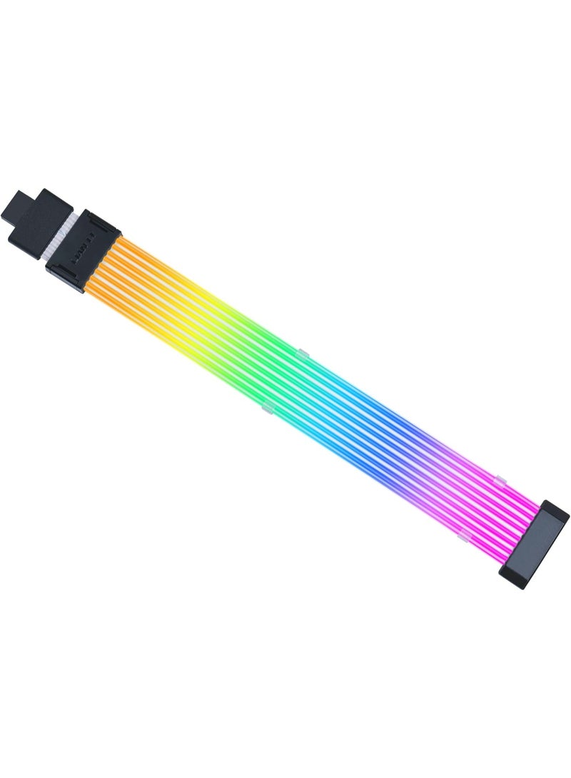 ليان لي كيبل تمديد طاقة لاسلكي ستريمر بـ 16 دبوس بإضاءة RGB قابل للتحكم تحكم لاسلكي بتردد 2.4 جيجاهرتز بطول 370 ملم، 37 سم - يتطلب وحدة تحكم لاسلكية غير متضمنة من ليان لي (PW16-81W) - Image 1