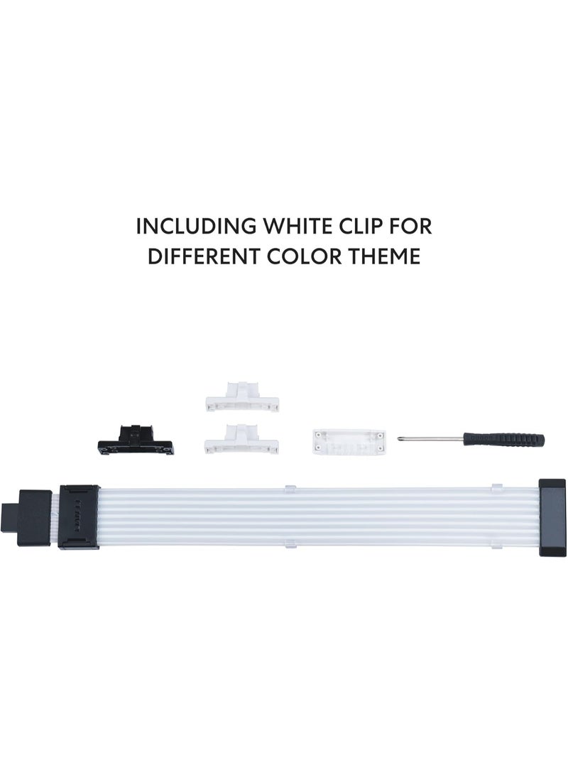 ليان لي كيبل تمديد طاقة لاسلكي ستريمر بـ 16 دبوس بإضاءة RGB قابل للتحكم تحكم لاسلكي بتردد 2.4 جيجاهرتز بطول 370 ملم، 37 سم - يتطلب وحدة تحكم لاسلكية غير متضمنة من ليان لي (PW16-81W) - Image 3