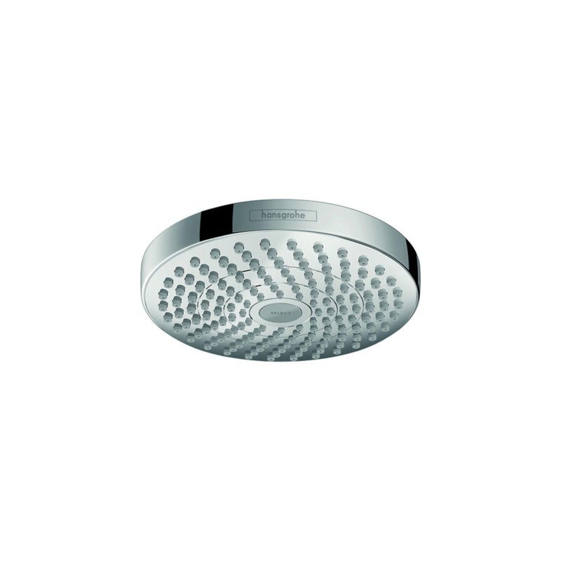 hansgrohe Croma Select S 7inch Water Saving Low Flow Showerhead Modern 2Spray Rain IntenseRain with QuickClean in Chrome 04388000