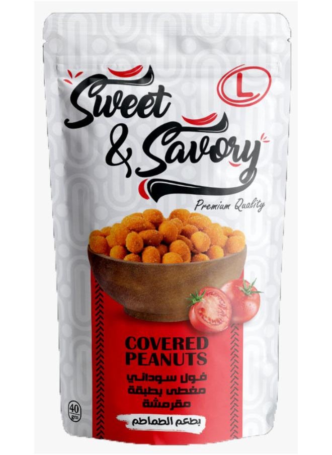 Sweet & Savory Covered Peanut With Tomatoes Flavour- 40 Gram 