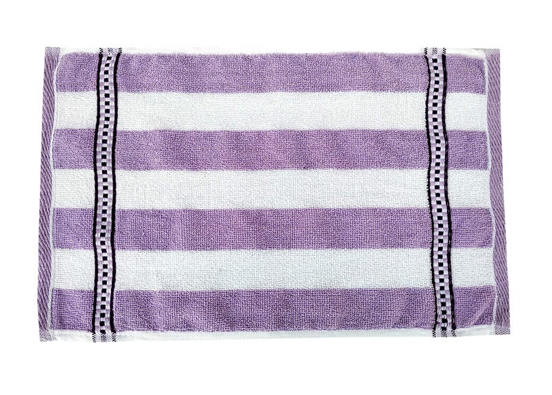 Space Fly High Absrobent Cotton Striped Hand Towels for Kitchen and Bathroom, Small Towel Travel Friendly (Size: 11X 17 inch_Multi Color) (Set of 6) - Image 3