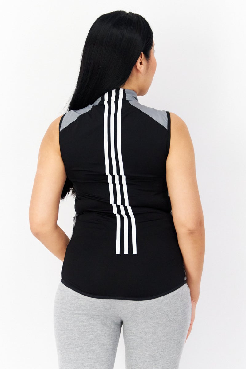 Adidas Women Sportswear Fit Sleeveless Training Vest, Grey - Image 2
