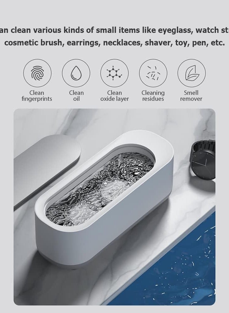 Zinox Ultrasonic Jewelry Cleaner for All Jewelry, 45KHz Portable and Low Noise Ultrasonic Machine for Jewelry, Ring, Earrings, Necklace, Silver, Retainer, Eyeglass, Watches, Coins, Razors  - Image 5