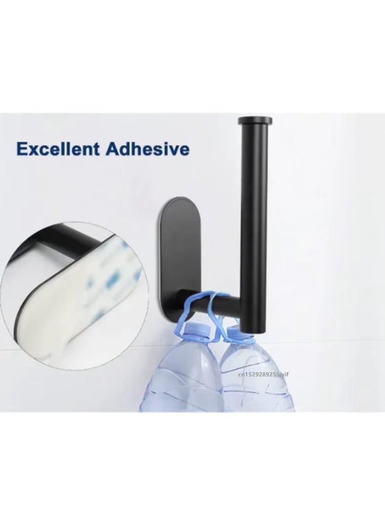 Generic - No Drilling Toilet Paper Holder SUS304 Stainless Steel Self Adhesive Wall Mount Tissue Towel Roll Dispenser for Bathroom Kitchen - Image 1