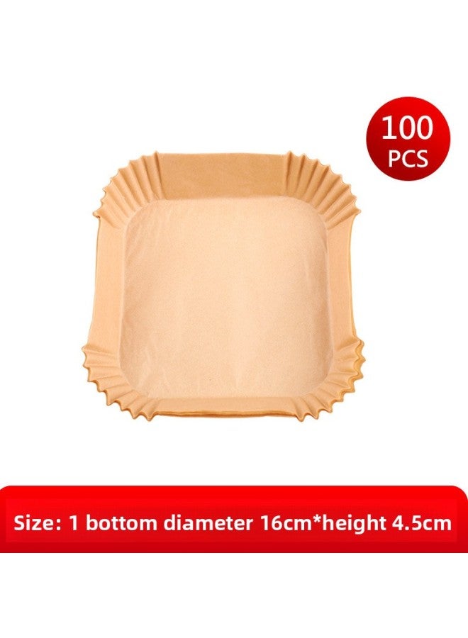Food-Grade Square Air Fryer Special Paper Plate Kitchen Household High Temperature Resistant Oil-Absorbing Paper Baking Oven Oil Paper Plate 