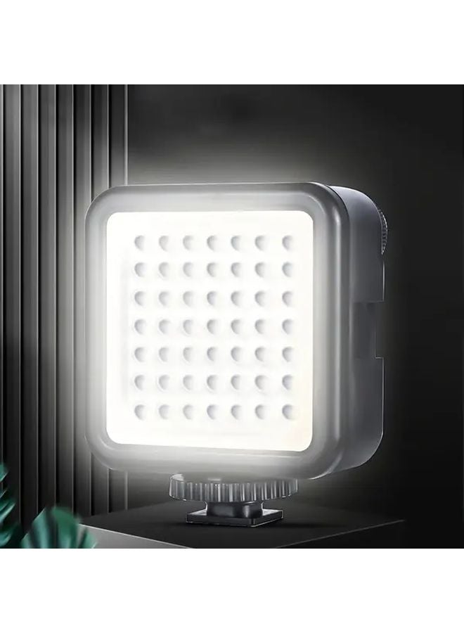 ضوء الفلاش الأسود المحمول للكاميرا DSLR، ضوء LED التكميلي المربع الصغير، ضوء التصوير الجيبي - Image 2