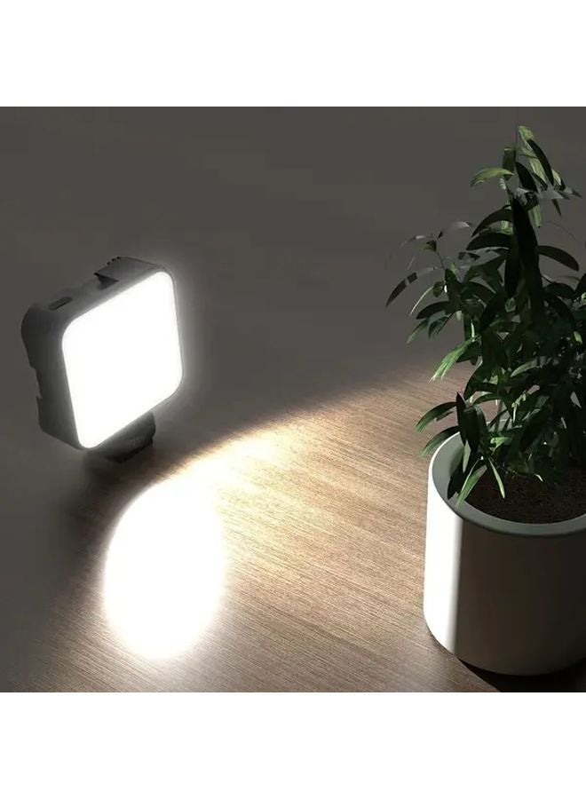 ضوء الفلاش الأسود المحمول للكاميرا DSLR، ضوء LED التكميلي المربع الصغير، ضوء التصوير الجيبي - Image 5