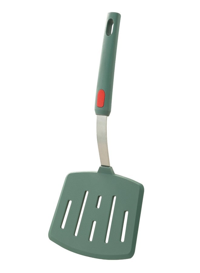 VRUIFA Silicone Wide Pancake Spatula, Slotted Turner for Cooking or Baking, Large Spatula for Egg, Fish, Steak, Flipping and Wok Use, Dishwasher Safe - Image 1