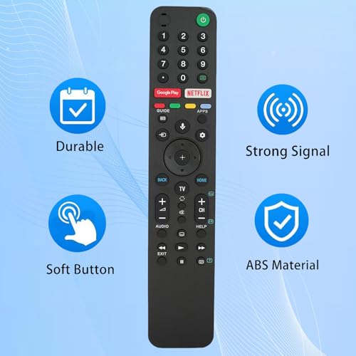 Kassionel Replacement Remote Control Compatible for Sony TV KD-75X75CH XBR-55X950G KD-65X750H XBR-65X90CH KD-65X75CH XBR-65X950G XBR-85X90CH XBR-75X90CH XBR-55X90CH - Image 3