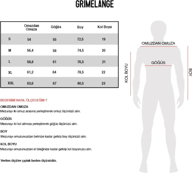 GRIMELANGE Mark Men's 100% Organic Cotton Front and Back Print Detail Thick Texture Oversize Khaki T-shirt