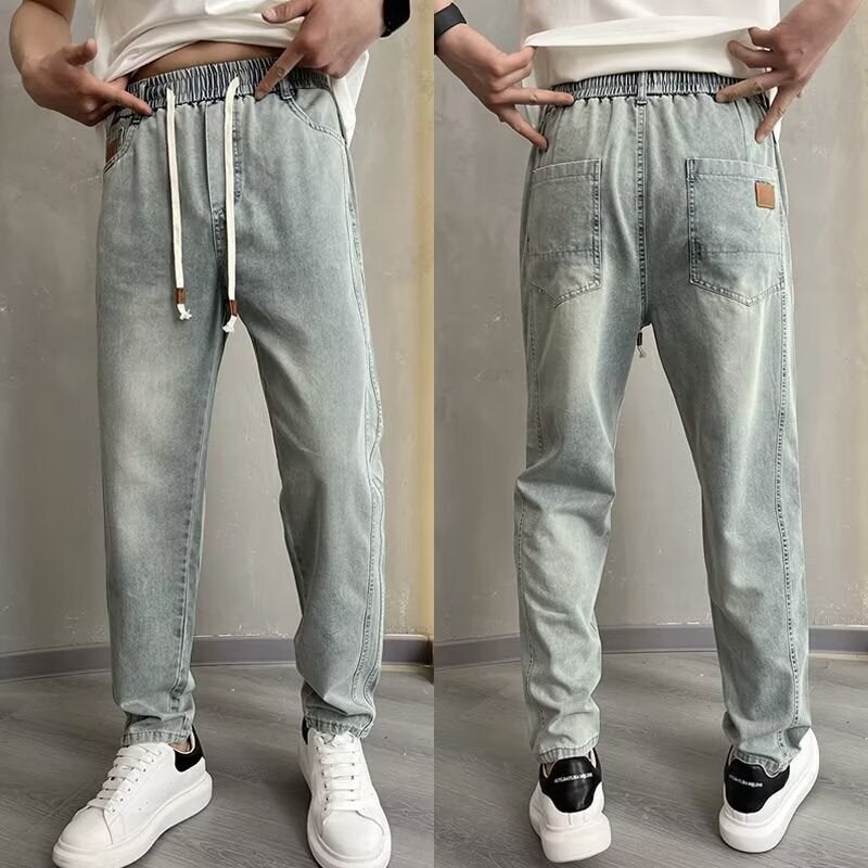 Unisex Classic Denim Jeans Loose Fit Daily Outdoor Wear - Image 2