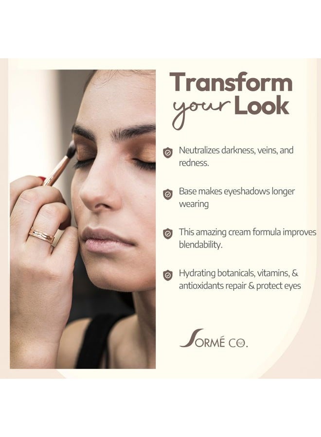 SORMÉ Sorme Treatment Cosmetics Under Shadow Primer (0.18 oz) | Neutralizing Eyelid Primer for Crease-Proof Eye Makeup | Hydrating Cream Eyeshadow Primer | Cruelty-Free Eyeshadow Base and Under Eye Primer - Image 5