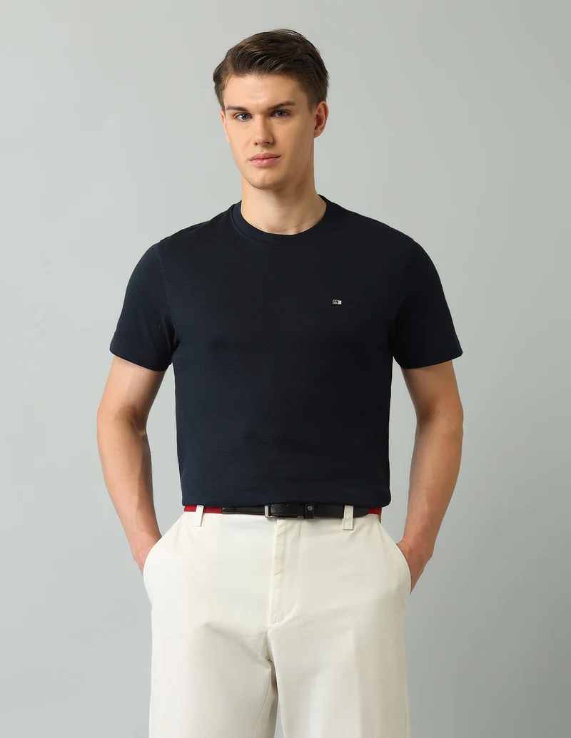 Arrow Regular Fit Textured T-Shirt