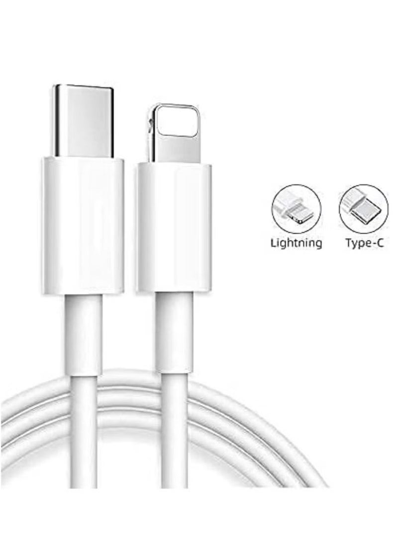 كيبل USB-C إلى لايتنينج بطول 1 متر للشحن السريع | كابل شحن آيفون بتقنية PD متوافق مع iPhone و iPad | متين وآمن وسريع نقل البيانات - Image 2