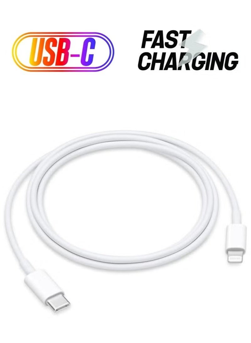 كيبل USB-C إلى لايتنينج بطول 1 متر للشحن السريع | كابل شحن آيفون بتقنية PD متوافق مع iPhone و iPad | متين وآمن وسريع نقل البيانات - Image 5