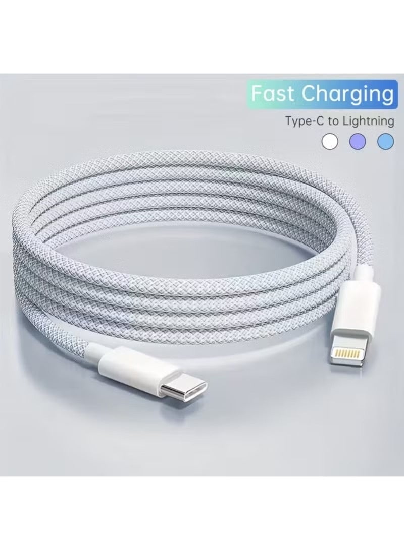 كيبل USB-C إلى لايتنينج بطول 1 متر للشحن السريع | كابل شحن آيفون بتقنية PD متوافق مع iPhone و iPad | متين وآمن وسريع نقل البيانات - Image 4