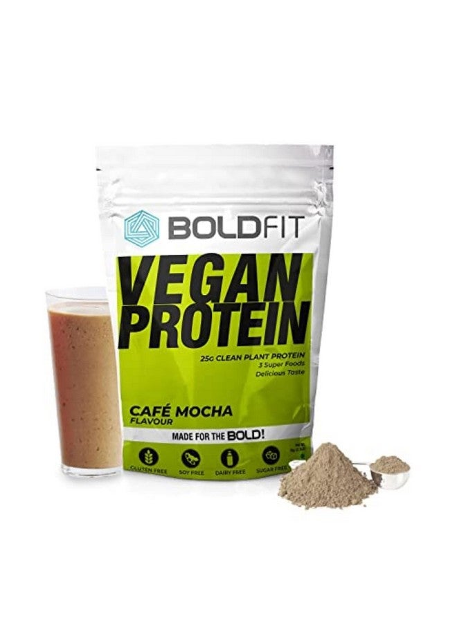 Boldfit Plant Based Protein Powder For Men & Women - Vegan Plant Protein Powder For Men & Women - Supports Metabolism, Immunity & Antioxidant - Cafe Mocha 1kg - Image 1