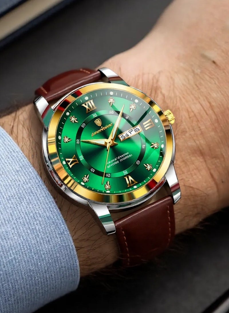 POEDAGAR Man Watch , Watches for Men ,Waterproof Luminous Men's Watch Quartz，Men's Wrist Watches 41mm - Image 3