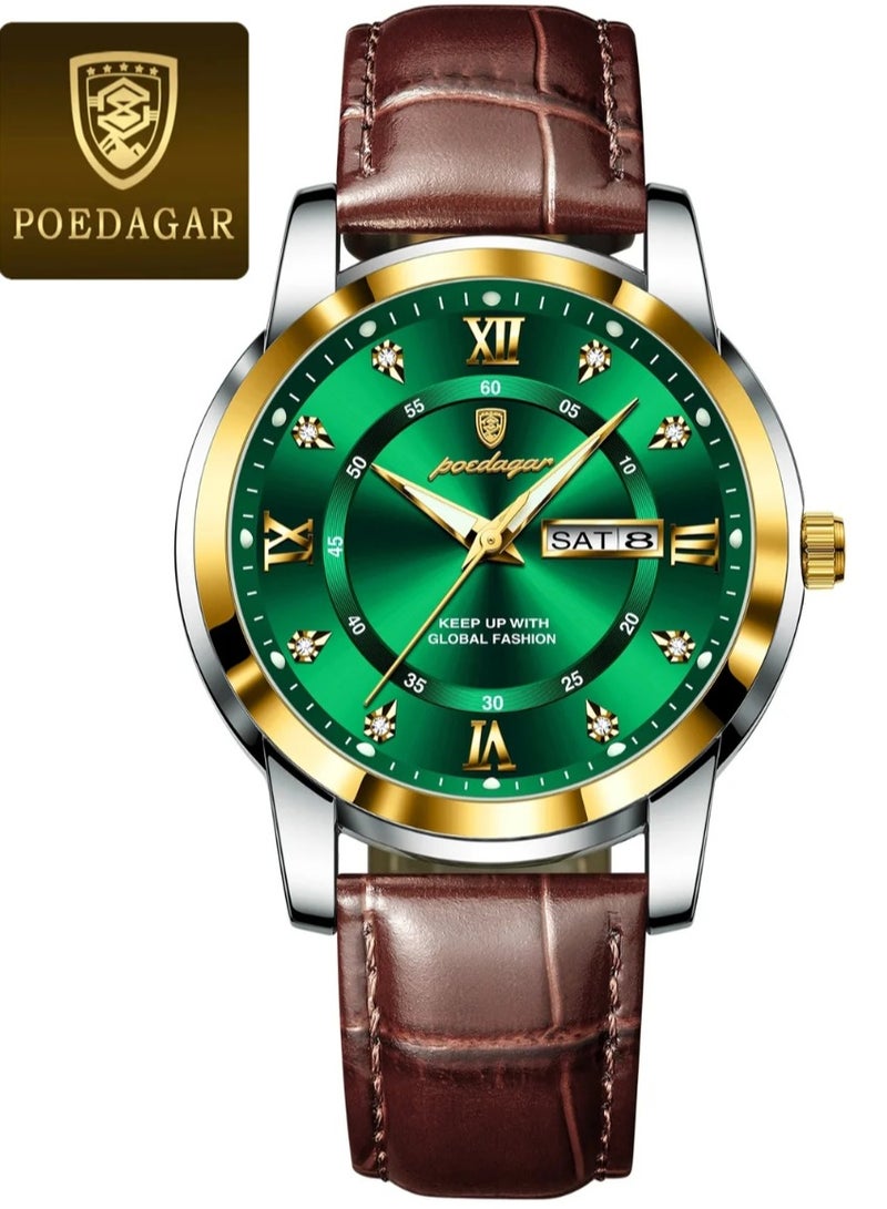 POEDAGAR Man Watch , Watches for Men ,Waterproof Luminous Men's Watch Quartz，Men's Wrist Watches 41mm - Image 2