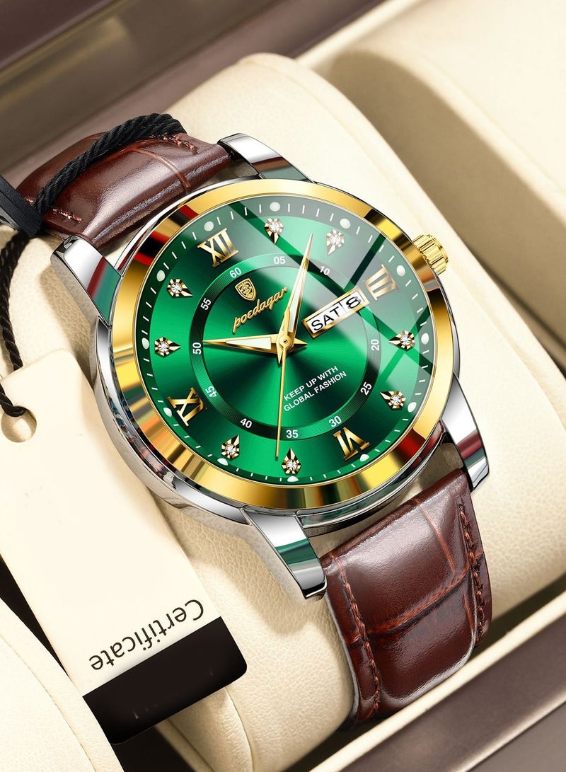 POEDAGAR Man Watch , Watches for Men ,Waterproof Luminous Men's Watch Quartz，Men's Wrist Watches 41mm - Image 1