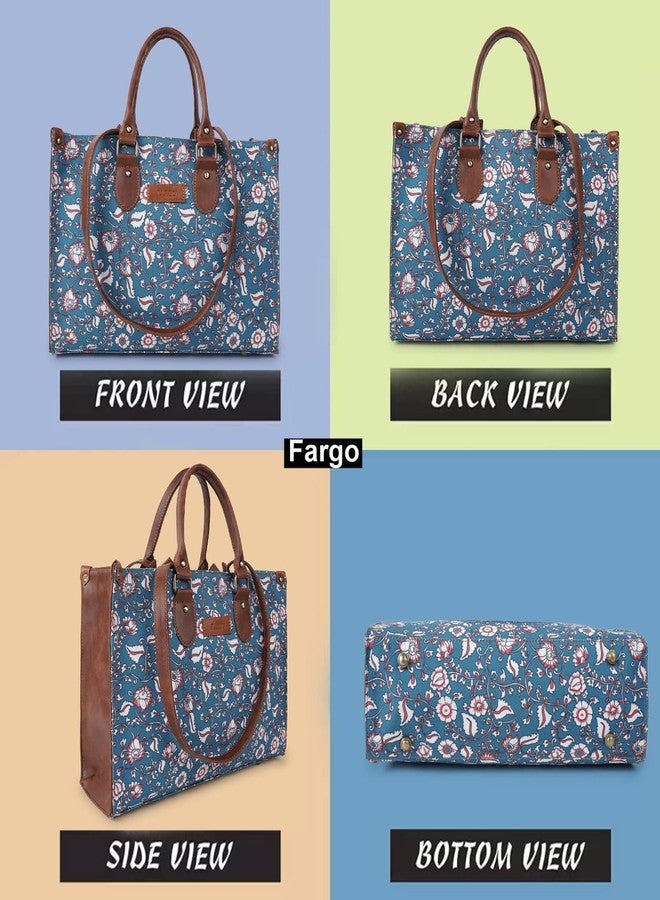 Fargo Canvas 15 Inch Laptop Handbag for Women, Stylish and Versatile, Comfortable to Carry, Tote Bag (Fgo-608) - Image 5