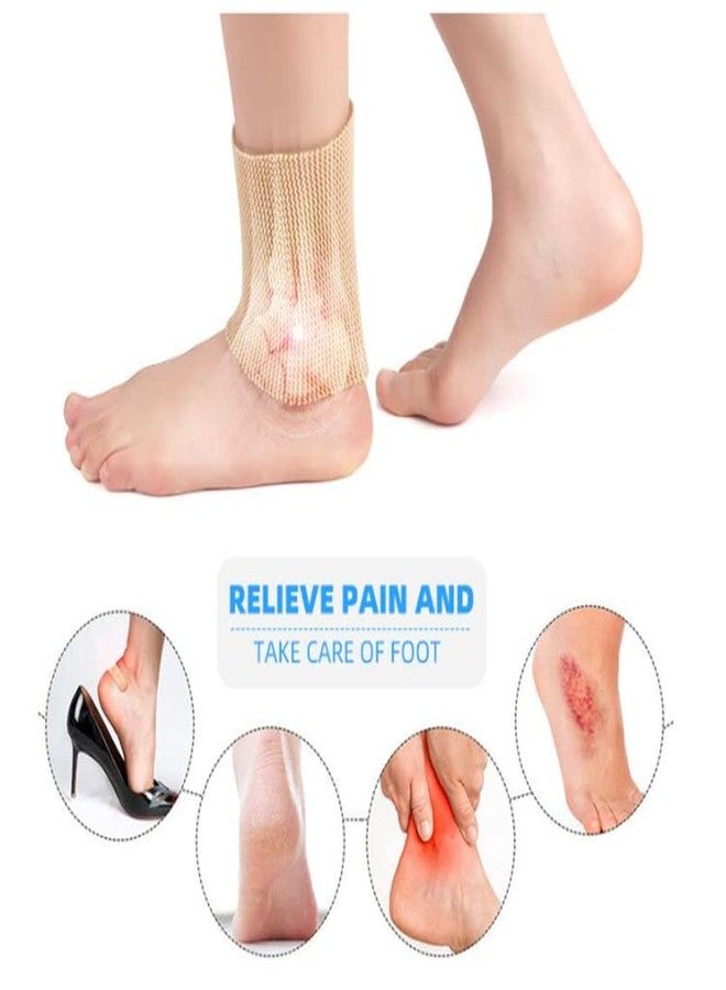KimDaro Ankle Gel Sleeves - Padded Skate Socks. Ankle, Men Women Ankle Support Compression Sleeve for Basketball Running Sport Injuries Ankle Swelling Foot Pain Relief (1pc) (Black) - Image 3