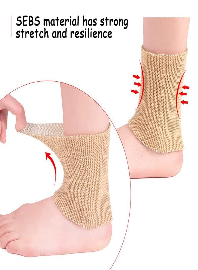 KimDaro Ankle Gel Sleeves - Padded Skate Socks. Ankle, Men Women Ankle Support Compression Sleeve for Basketball Running Sport Injuries Ankle Swelling Foot Pain Relief (1pc) (Black) - Image 4