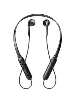 GELESE Wireless bluetooth earphones neck-mounted stereo noise reduction wireless sports headphone black  - Image 4