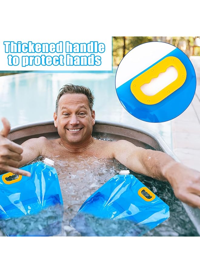 Oasisgalore 4 Packs Ice Bath Bags 10L Large Capacity Bathtub Water Bag For Home，Portable Ice Bath Cubes For Cold Water Plunge Tub  - Image 4