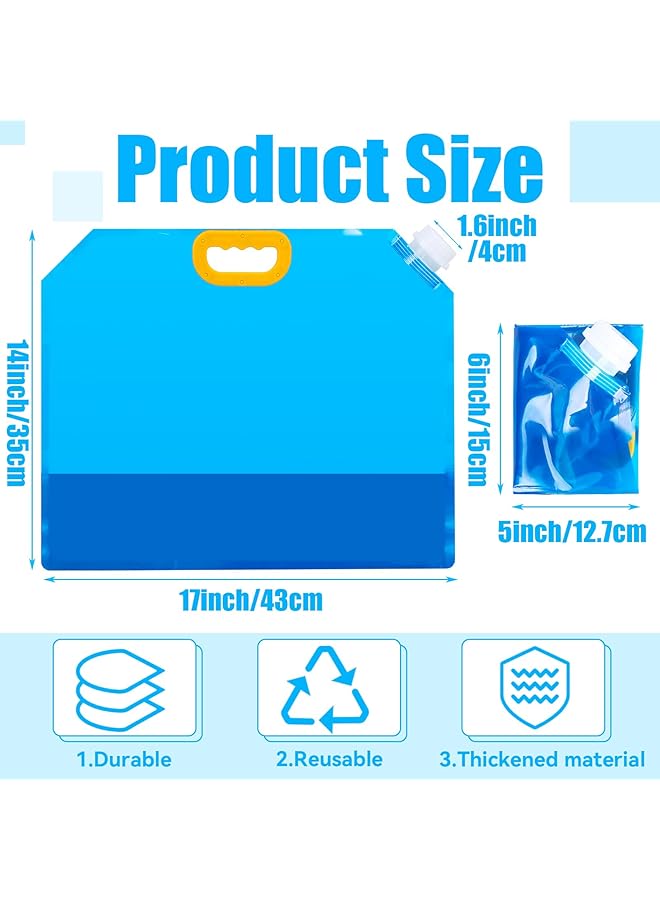 Oasisgalore 4 Packs Ice Bath Bags 10L Large Capacity Bathtub Water Bag For Home，Portable Ice Bath Cubes For Cold Water Plunge Tub  - Image 2