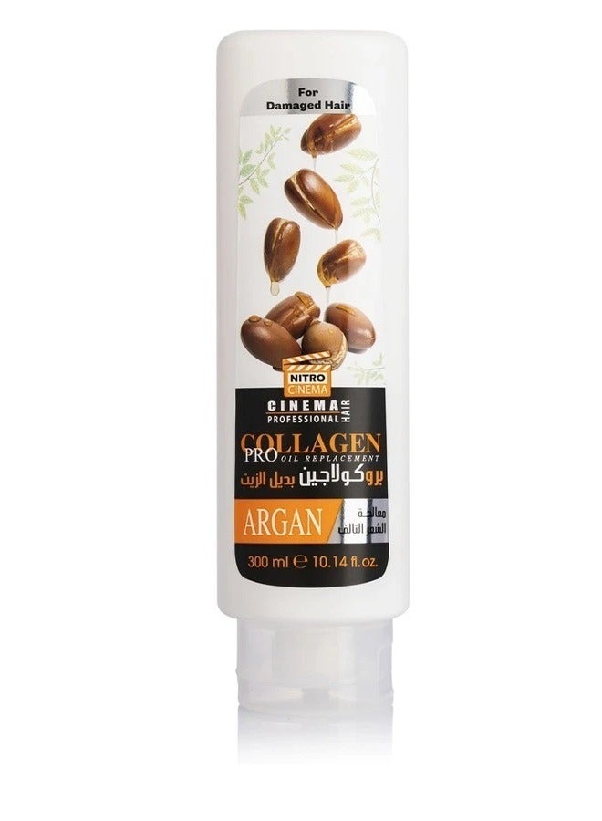 Pro-Collagen Oil Replacement with Argan to treat damaged hair 300 ml