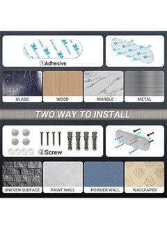 Generic Stainless Steel Under Cabinet Paper Towel Holder with One-Handed Tear, Wall Mount Adhesive, Silver Farmhouse Decor, Ratchet Mechanism Kitchen Bathroom Roll Holder.  - Image 5