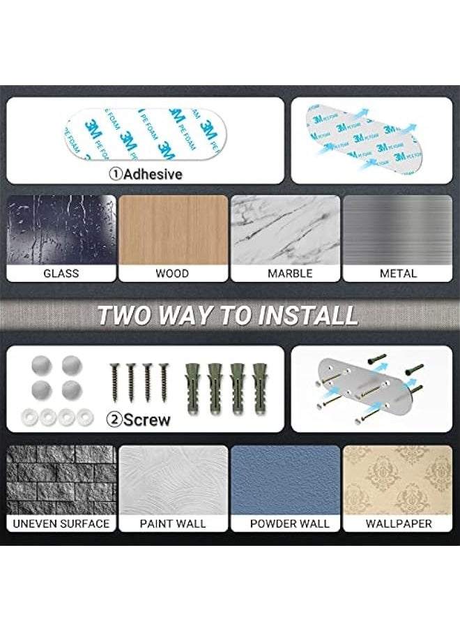 Generic Stainless Steel Under Cabinet Paper Towel Holder with One-Handed Tear, Wall Mount Adhesive, Silver Farmhouse Decor, Ratchet Mechanism Kitchen Bathroom Roll Holder.  - Image 5