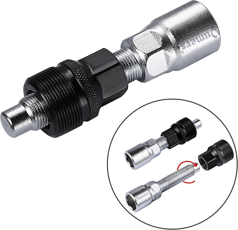 Oumers Bike Crank Extractor/Arm Remover and Bottom Bracket Remover with 16mm Spanner/Wrench. Professional Bicycle Repair Tool Kit - Image 5