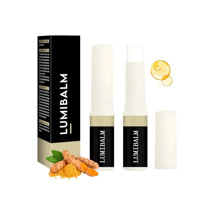 lumibalm Turmeric Eye Stick for Under Eye Bags, Erases Eye Bags Within Minutes,Turmeric Retinol Eye Cream for Puffiness (2pcs)