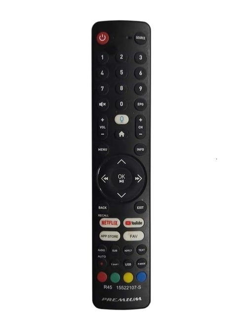 Remote control for premium smart TVs without voice function