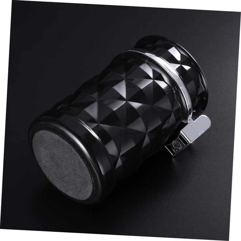 2Pcs Car Ashtray with Lid Smokeless Portable LED Light Non Slip Base Easy Clean Cup Holder Trash Bin - Image 5