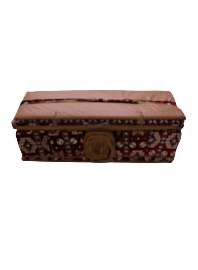 كادي ون مجموعة جلوس أرضية تراثية مكونة من 9 قطع مناسبة للسفر والرحلات البرية والحديقة , طقم فرشة تخييم ارضية مع اربع مراكى و 4 كراسي وبساط من القماش عالي الجودة يكفي ل 8 أشخاص - Image 5