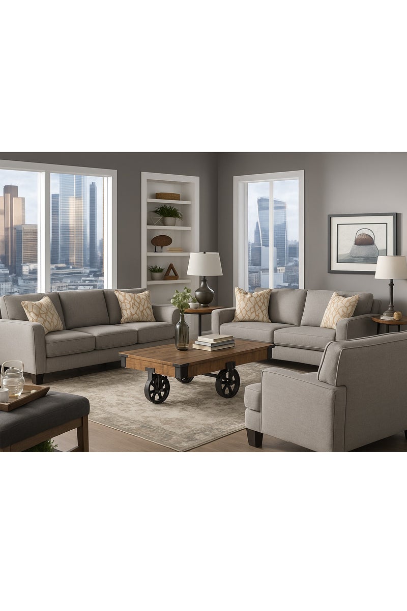 Classic Track Arm Sofa Set