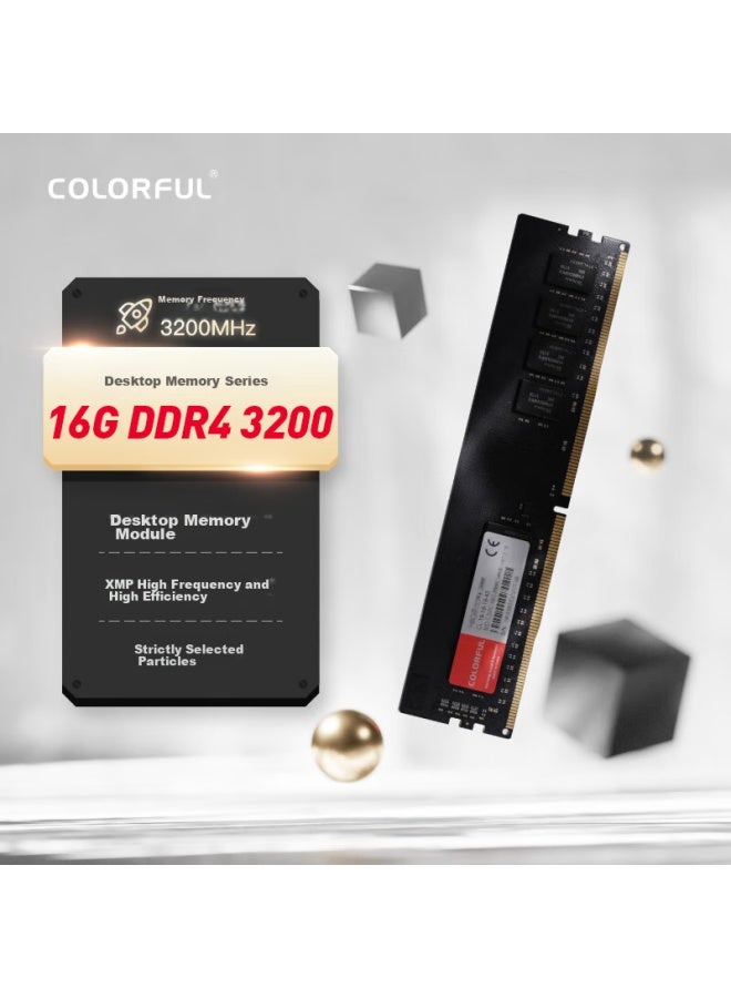 Colorful ذاكرة سطح المكتب ملونة 16 جيجابايت DDR4 3200، سلسلة Puli C18 - Image 5